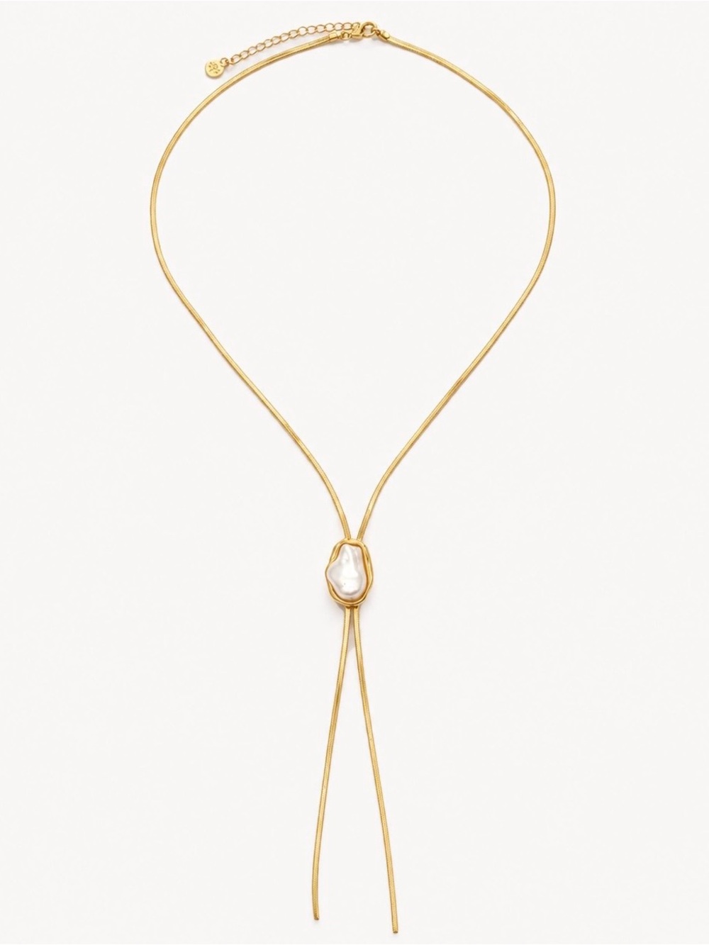 Mayamar pear statement necklace + 18k plated
